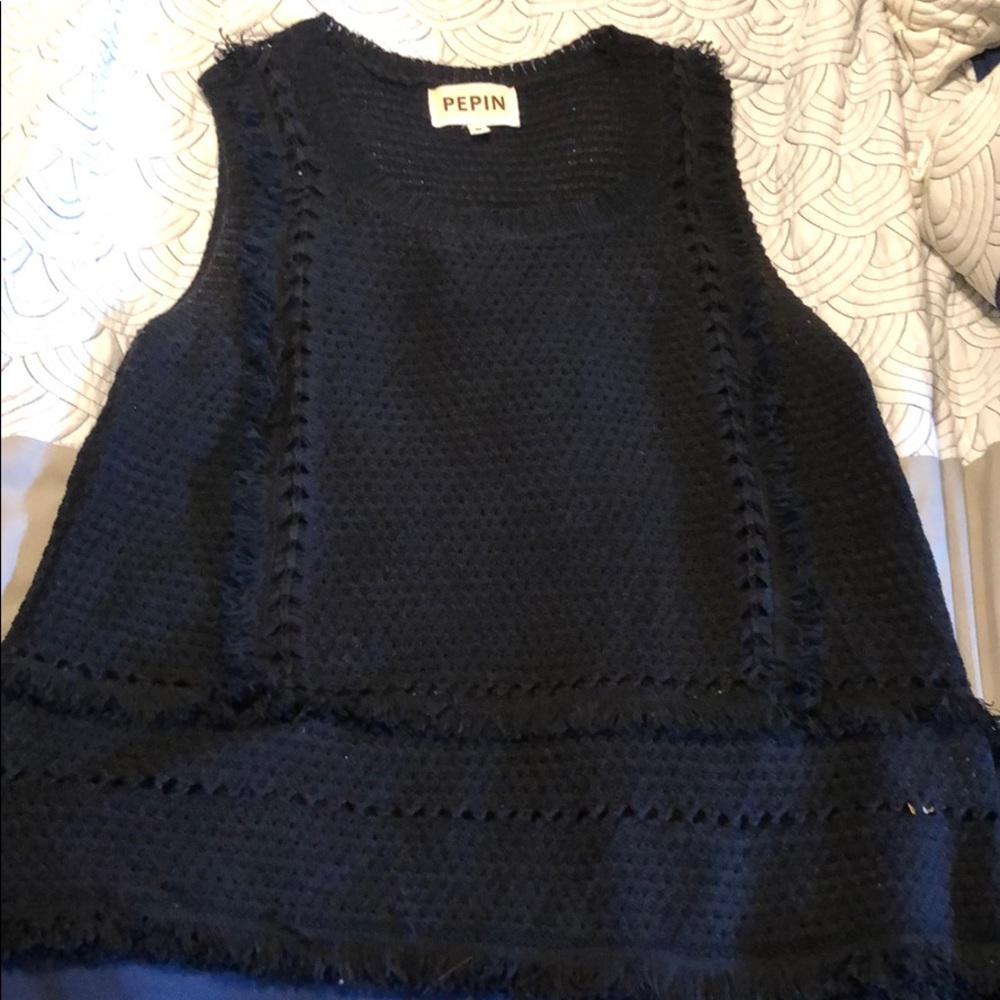 Pep in crochet tank